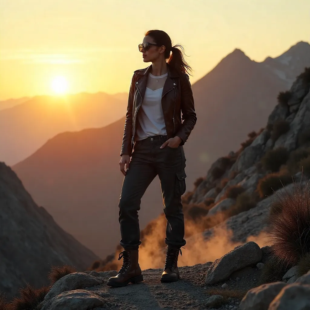 Rocky Horizon: Sunglasses and Adventure Style