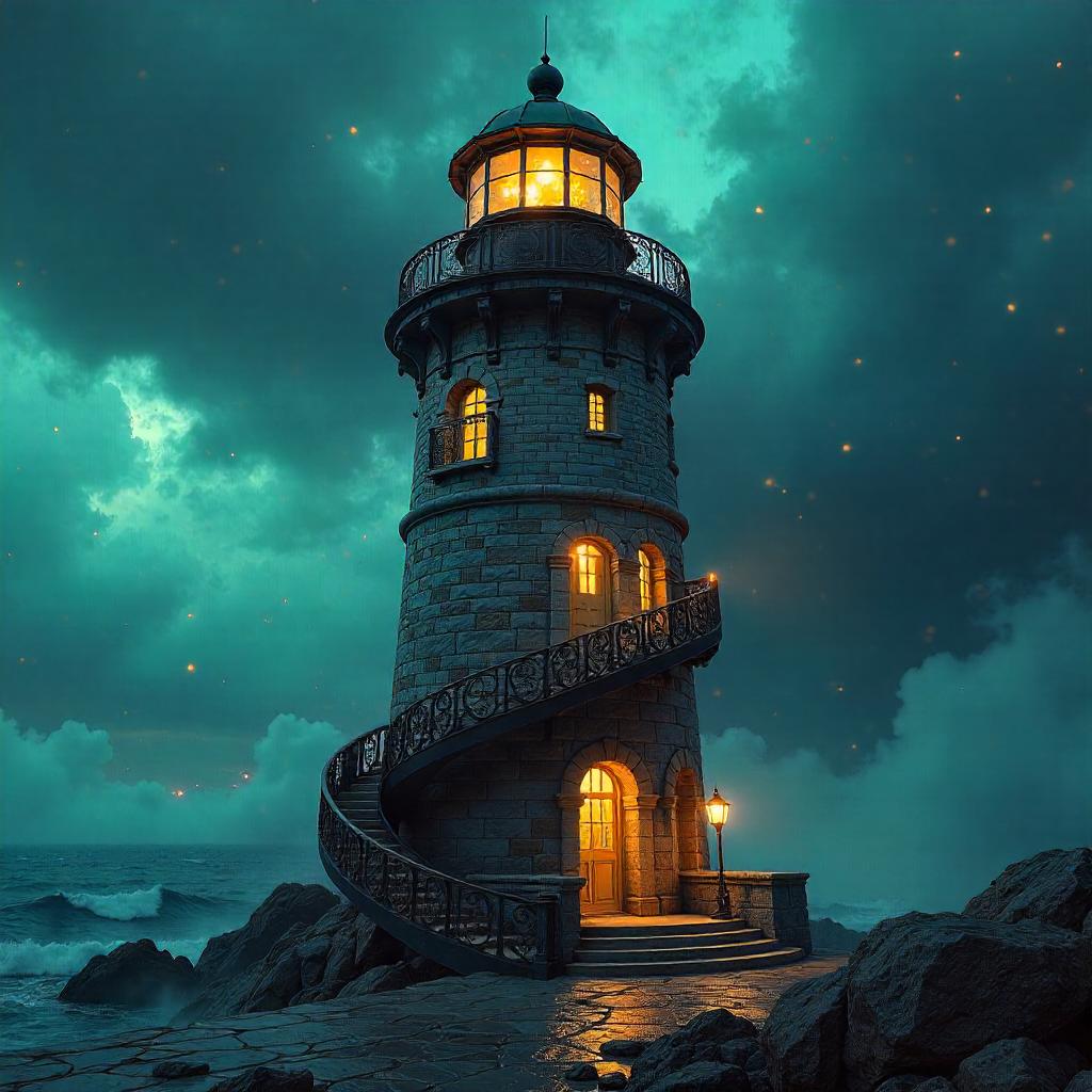 Mansion Within a Lighthouse: Digital Dawn