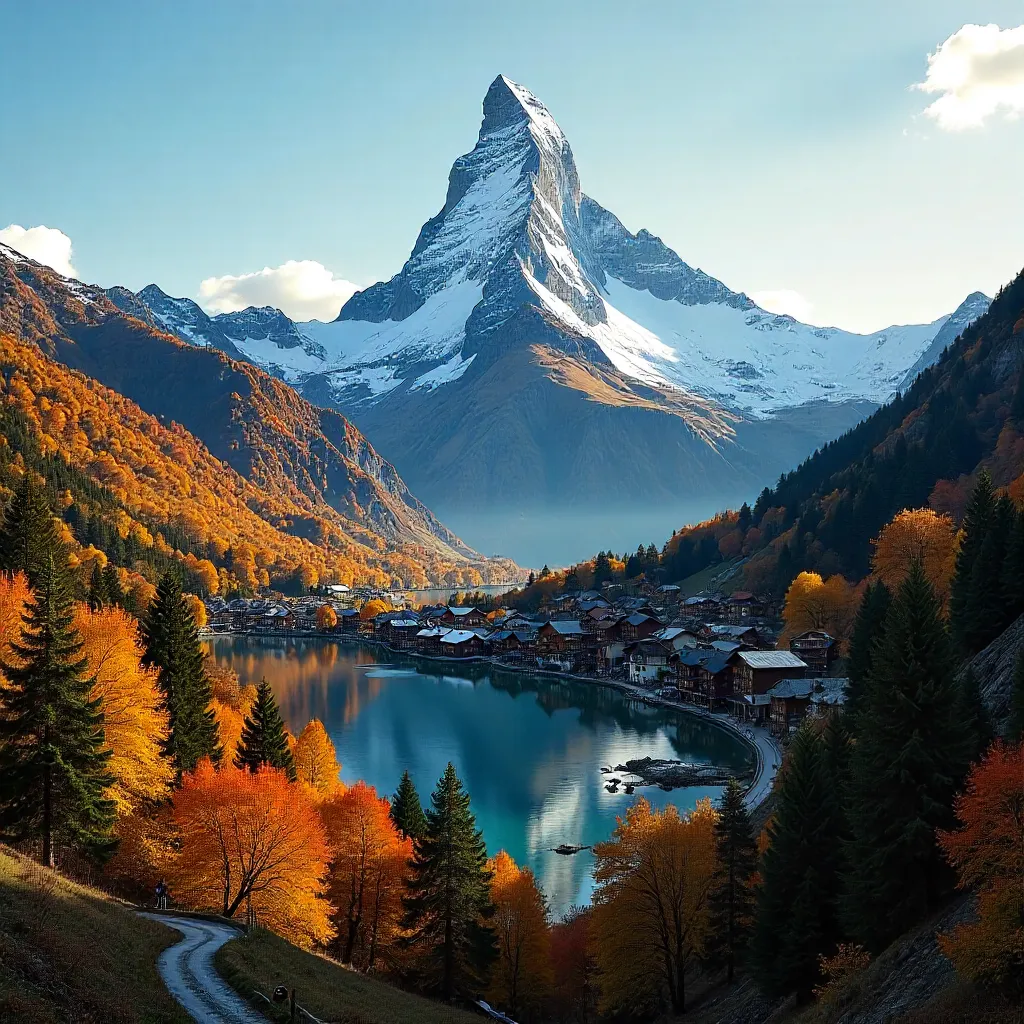 Autumn Majesty: Matterhorn over Zermatt