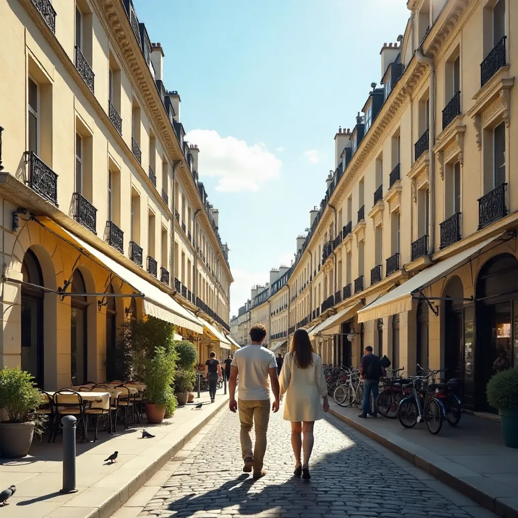 Two in Paris: sunlit Haussmannian stroll