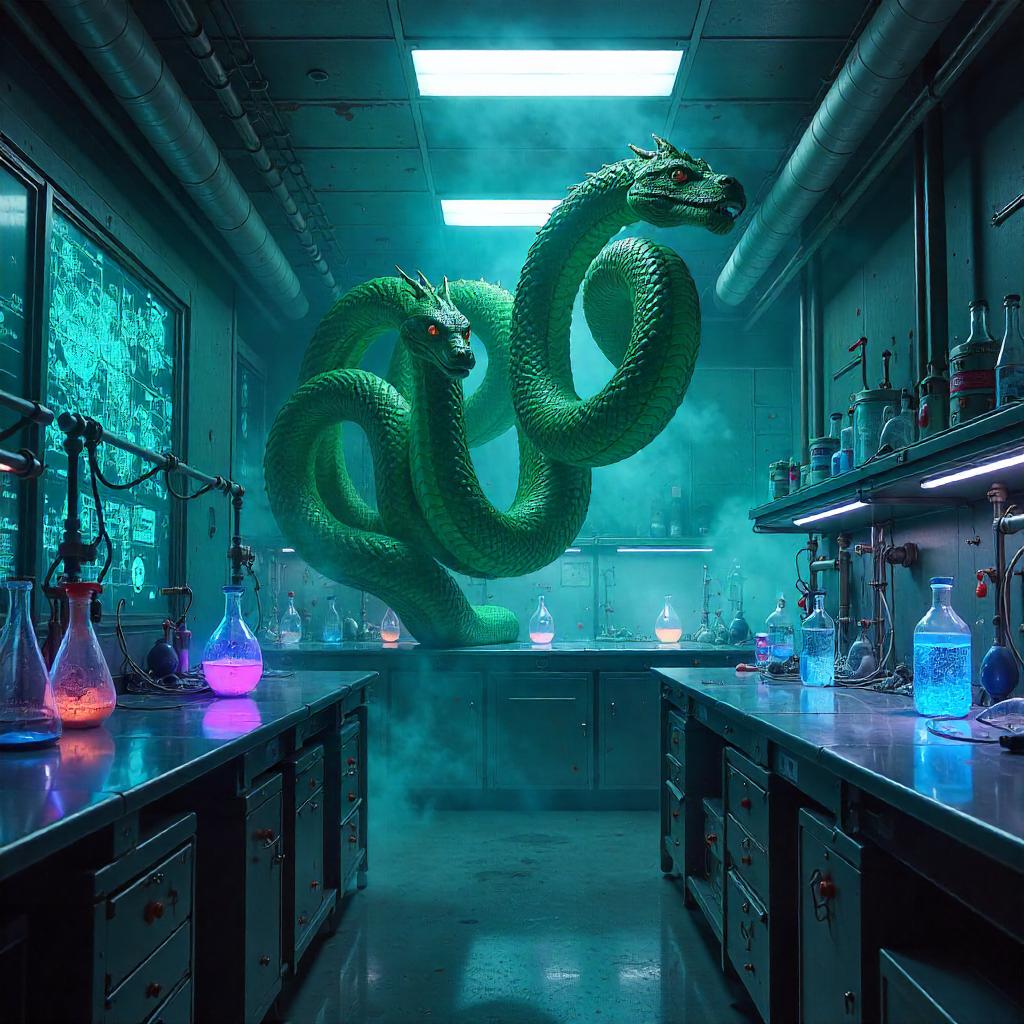 Hydra in a High-Tech Laboratory – Concept Art