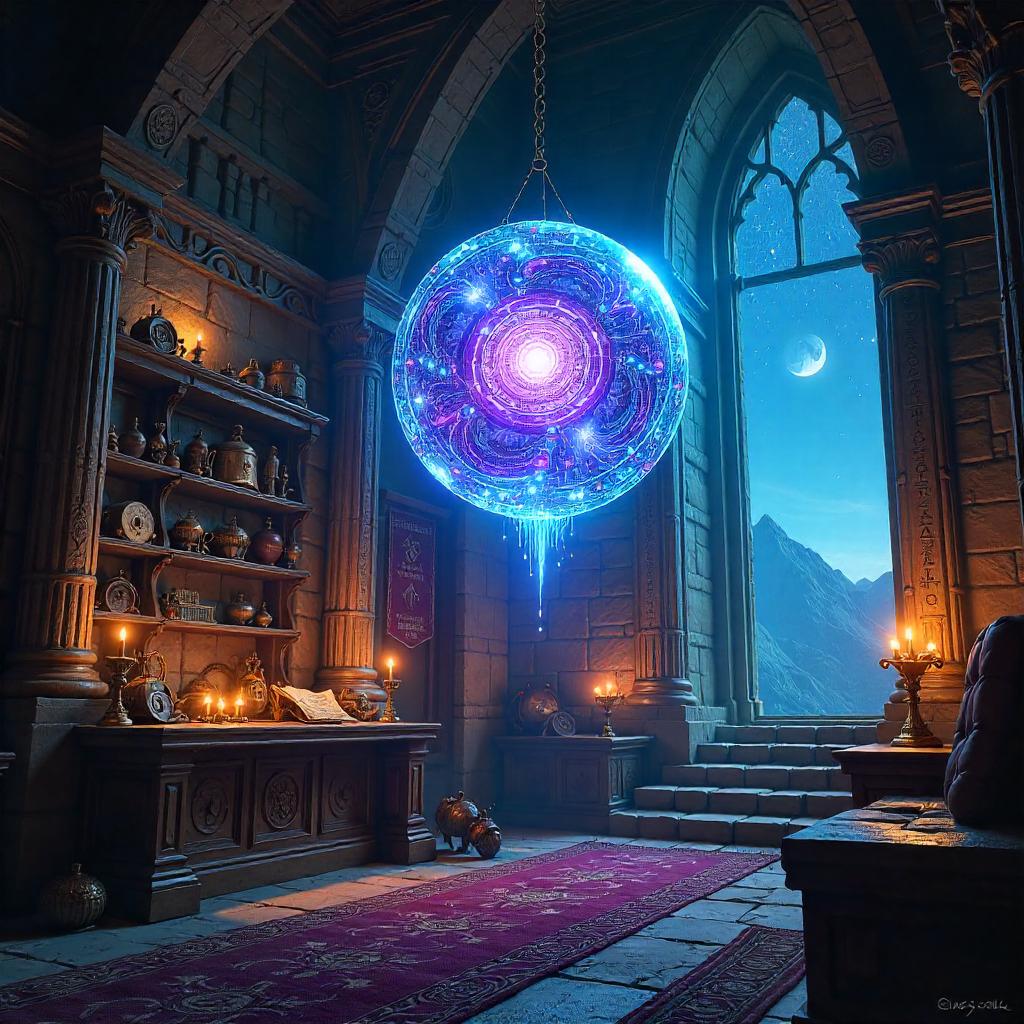 Orb in the Wizard's Tower: Neon Arcane