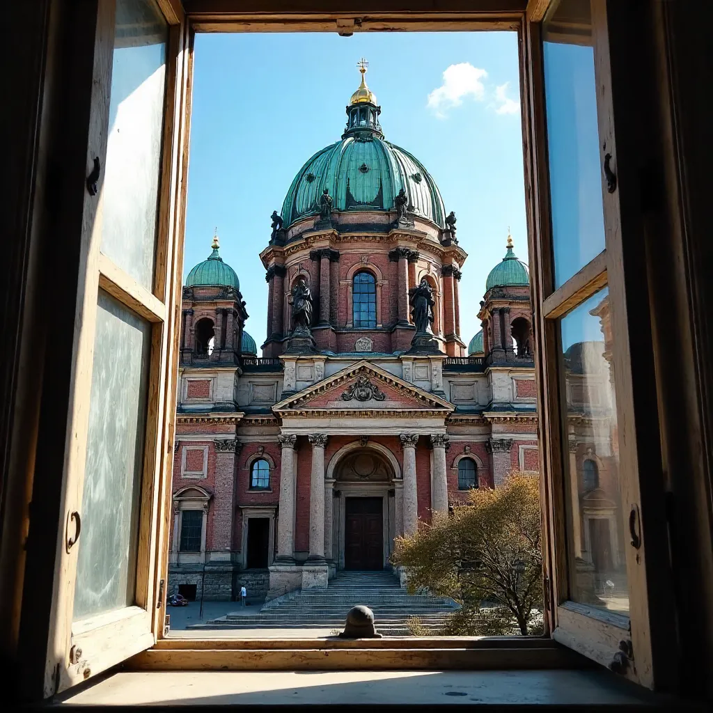 Window View: Berlin Cathedral on a Clear Day