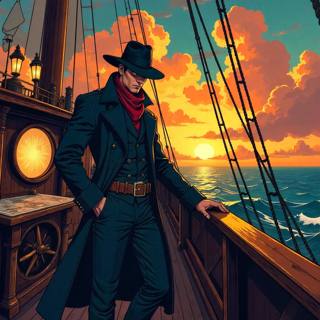 Steampunk Airship Assassin: Cartoon Adventure