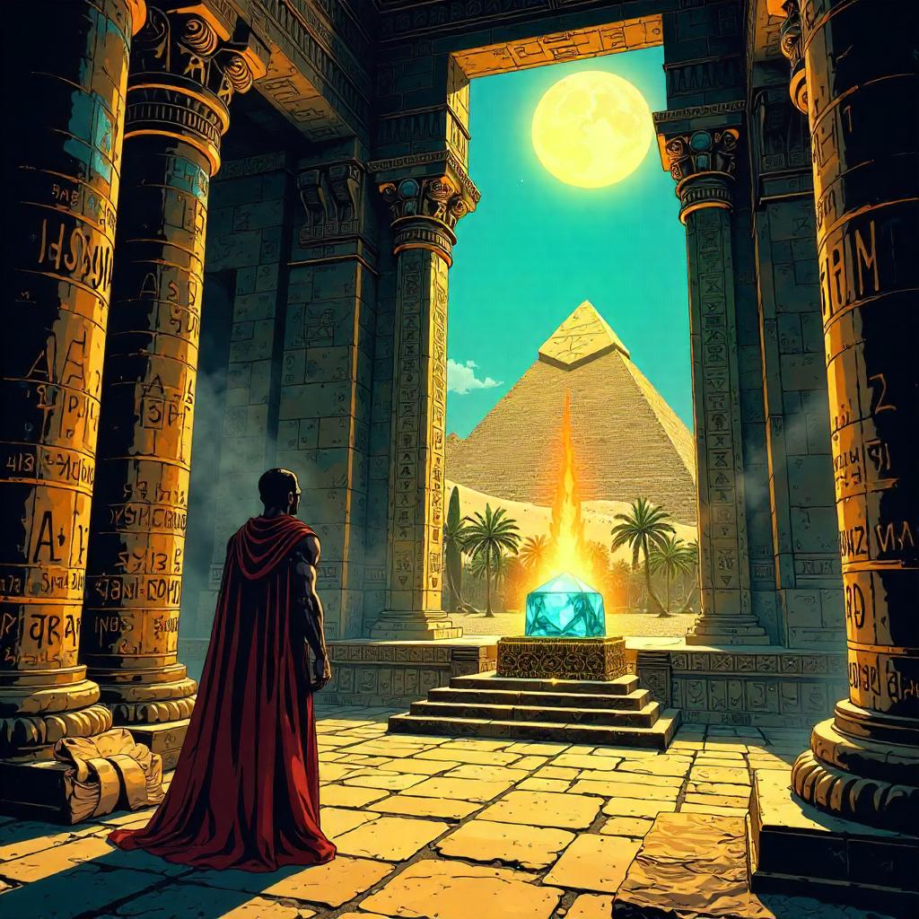 Infinity Stone in Ancient Egypt — Comic Style