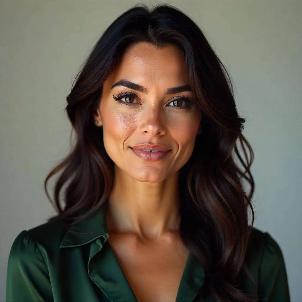 Studio Portrait of an Adult Latina Model