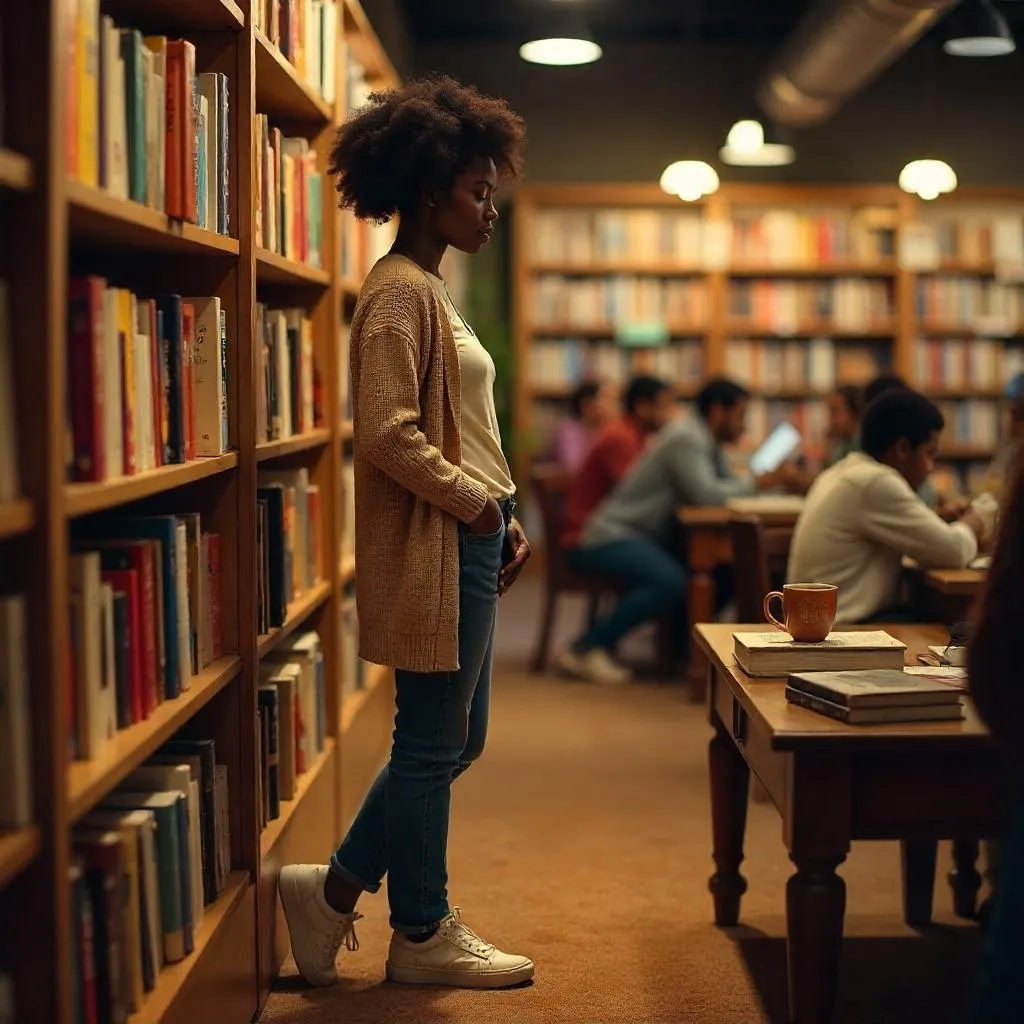 Bookstore Moment: Young Black Woman