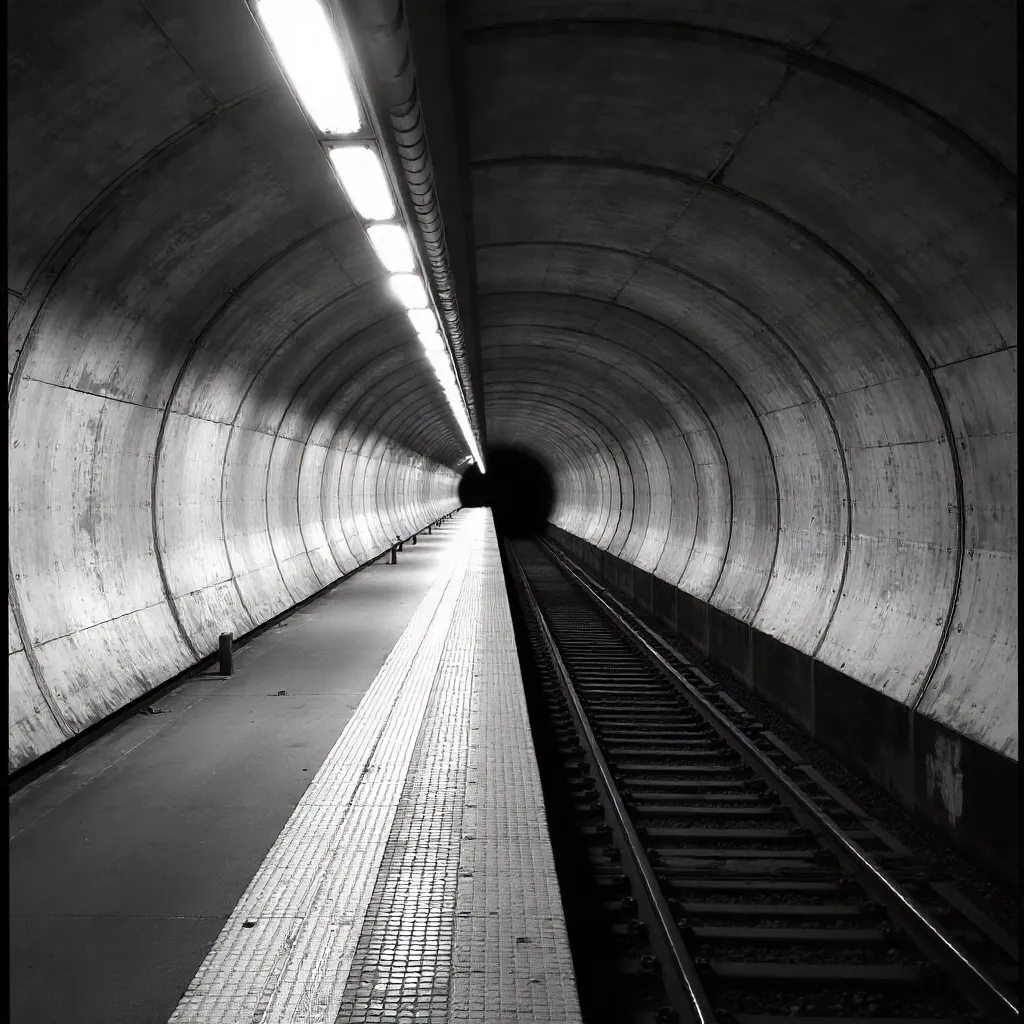Monochrome Gänsemarkt Tunnel Architecture