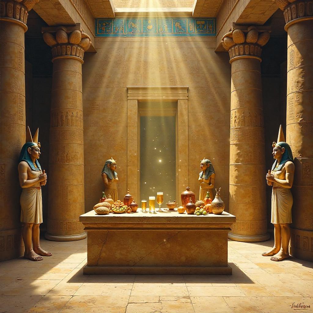 Altar of Offerings in a Luxor Temple