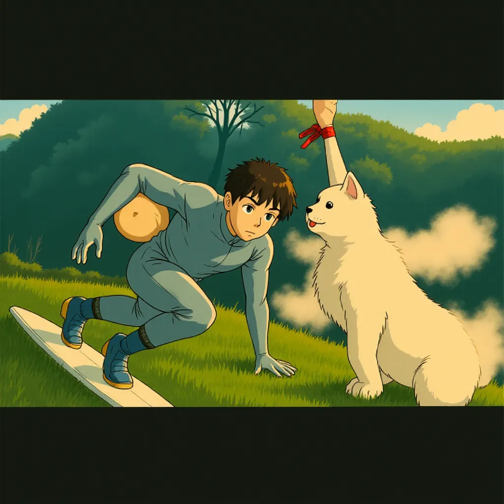 Laurence Fishburne and Doug Jones in Fantastic Four: Rise of the Silver Surfer (2007) - Anime style