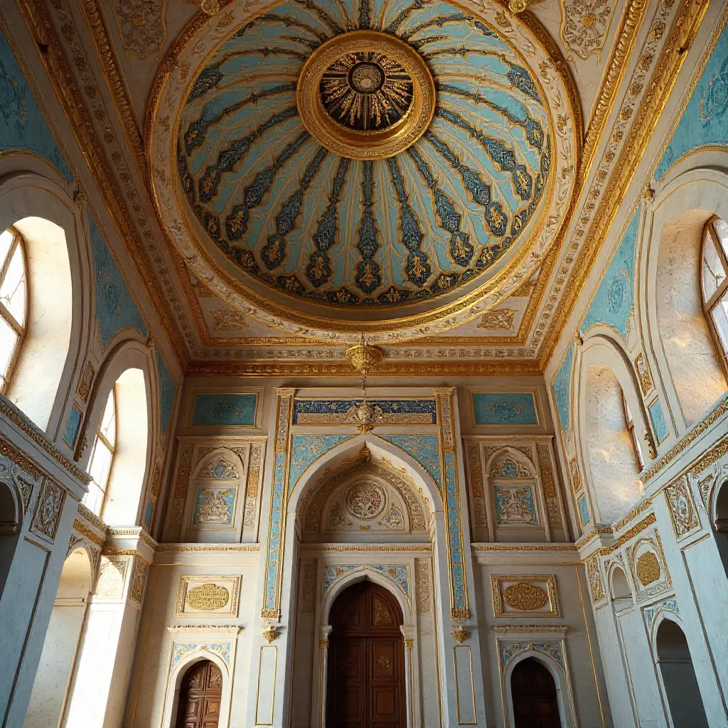 Ornate Ankara Ceiling: Turkish Craftsmanship