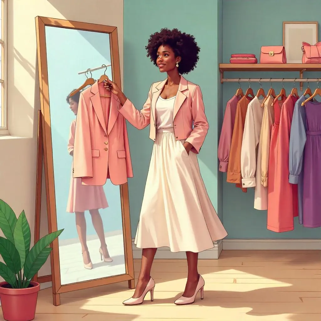 Boutique Chic: Anime Style Black Woman