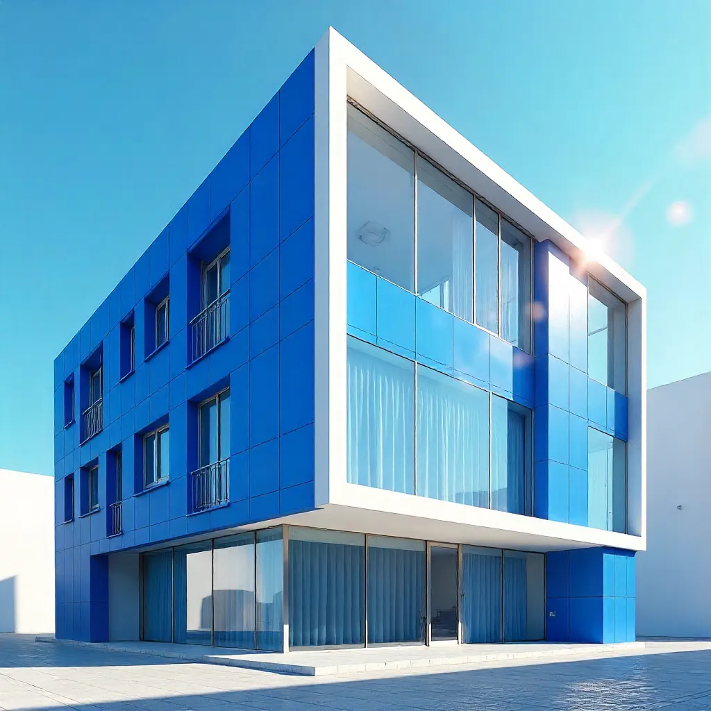 Azure Facade of Modern Architecture