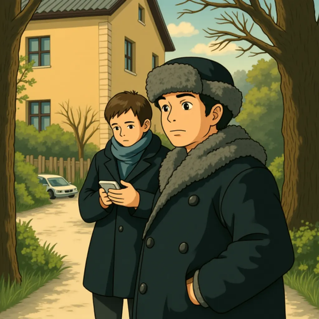 Christopher Plummer and Daniel Craig in The Girl with the Dragon Tattoo (2011) - Anime style