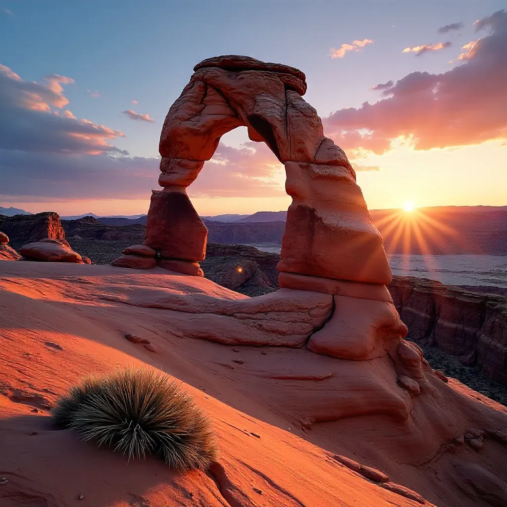 Sunset Over Delicate Arch, Arches NP