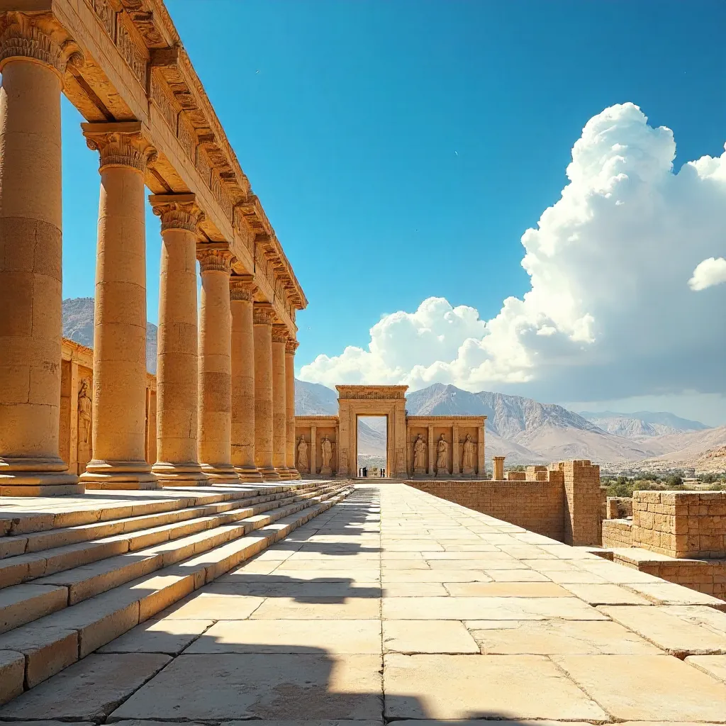 Persepolis: Ruins Beneath a Bright Blue Sky