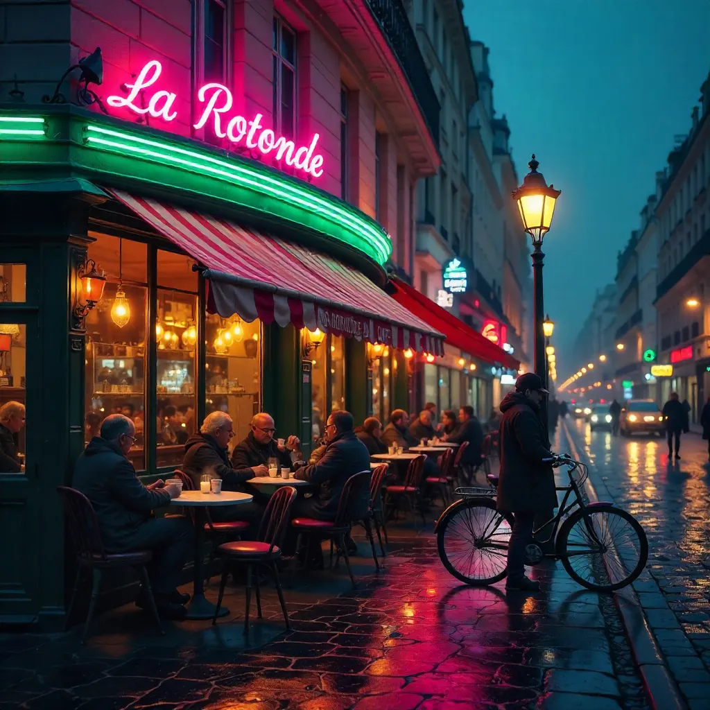 Neon Night at La Rotonde Café Paris