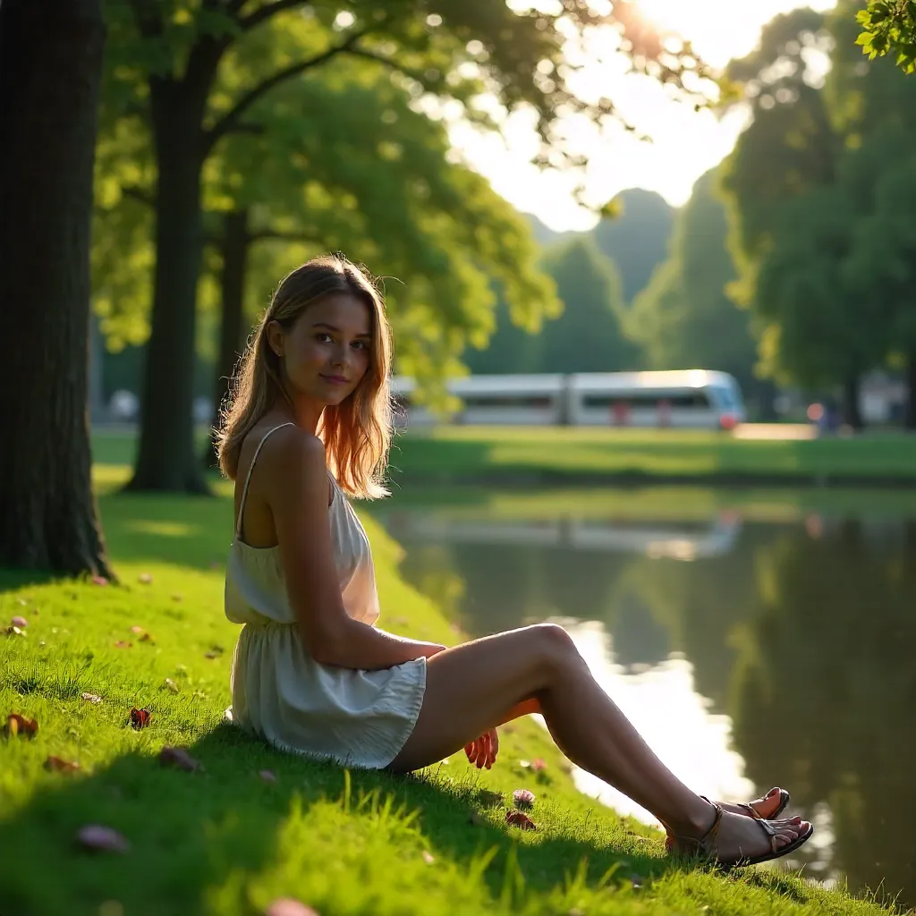Peaceful Moment in Stuttgart's Schlossgarten