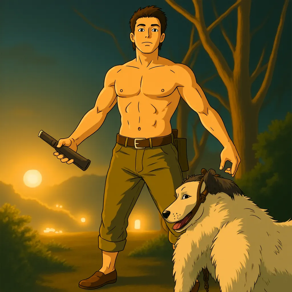 Adrien Brody in Predators (2010) - Anime style