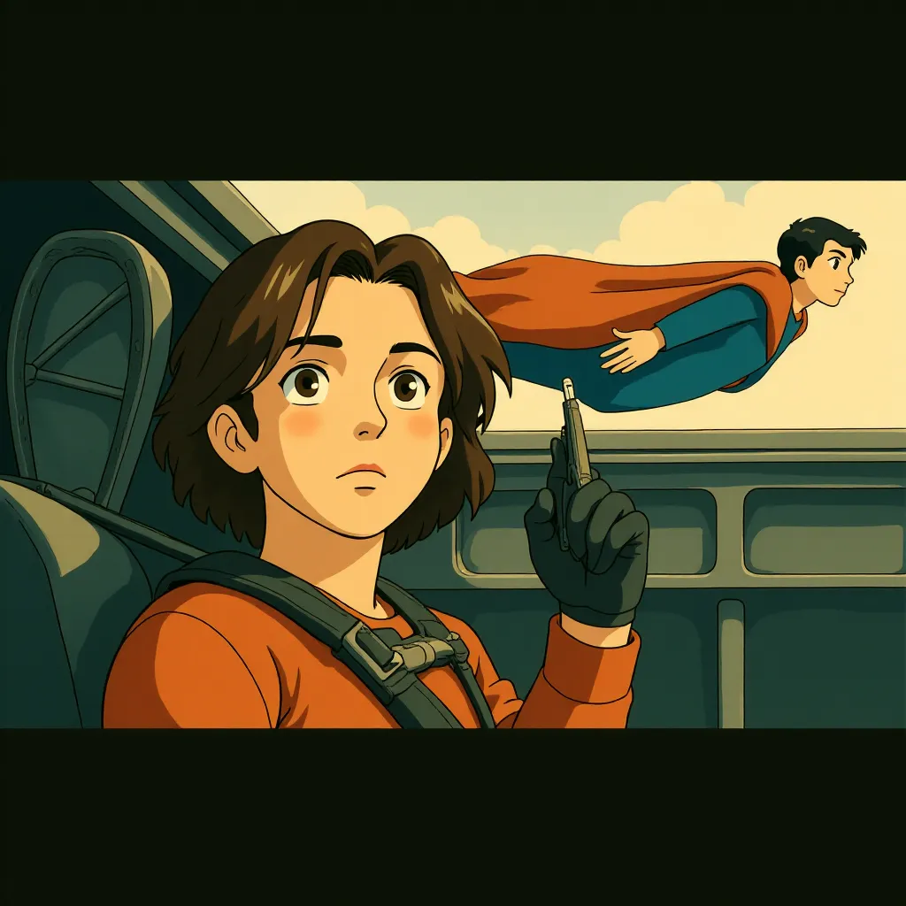 Ezra Miller and Sasha Calle in The Flash (2023) - Anime style
