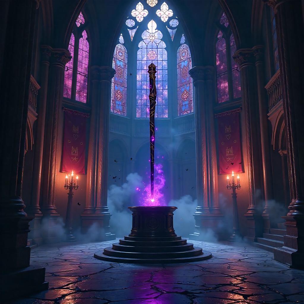 Moonlit Wand in the Vampire Castle