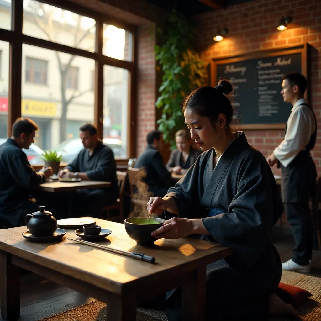 Berlin Café Meets Japanese Matcha Ceremony