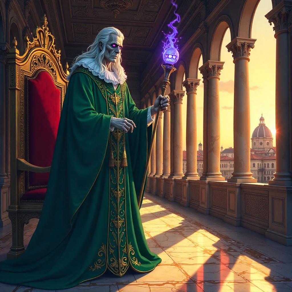 Lich in Renaissance Italy: Anime Portrait