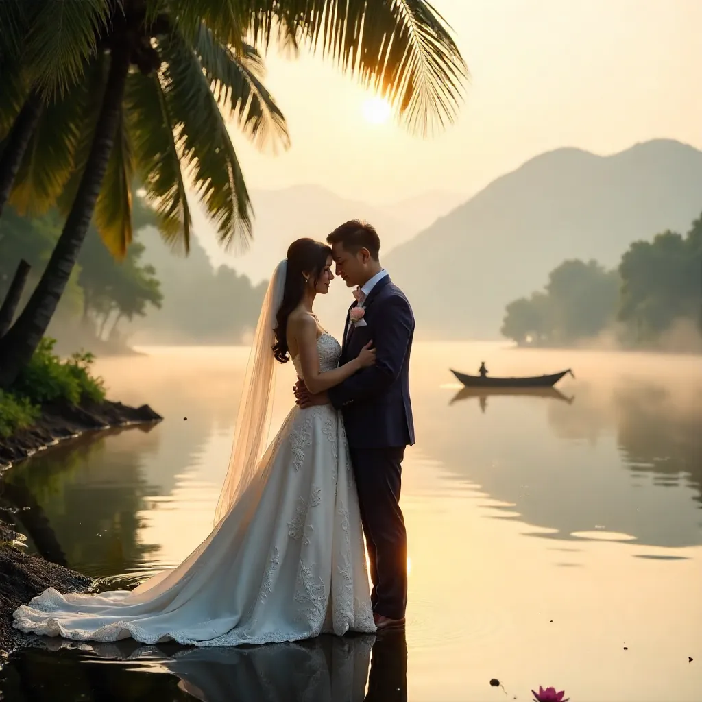 Romantic Embrace by Dong Nai Lake