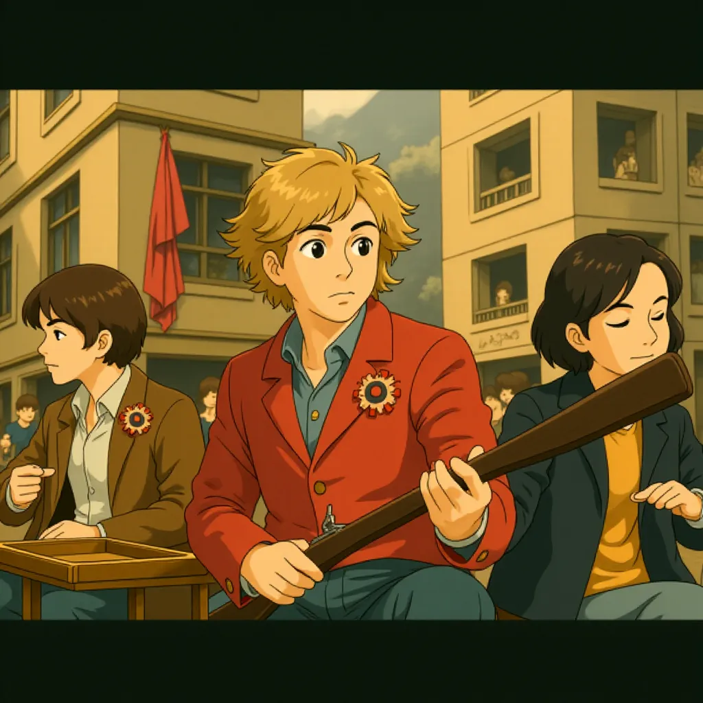Aaron Tveit in Les Misérables (2012) - Anime style