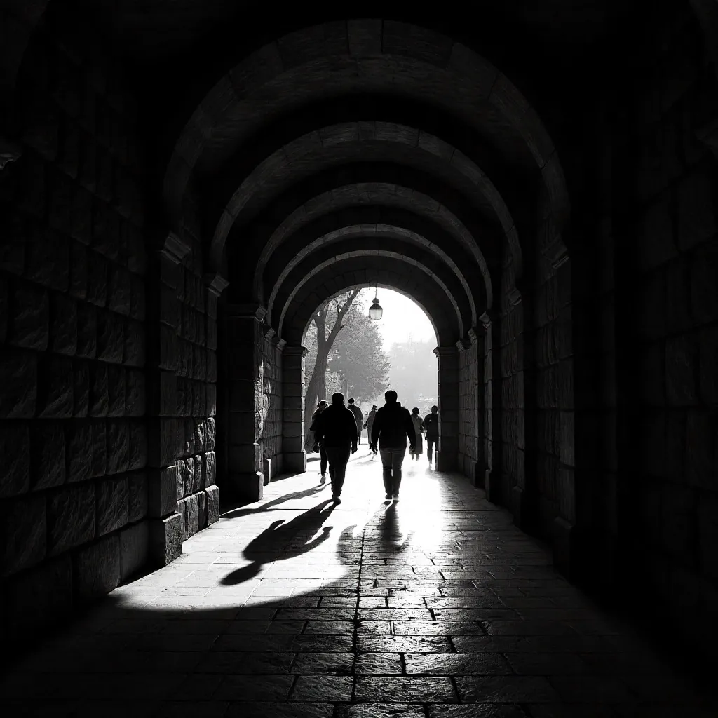 Monochrome Archway Walks in Ankara