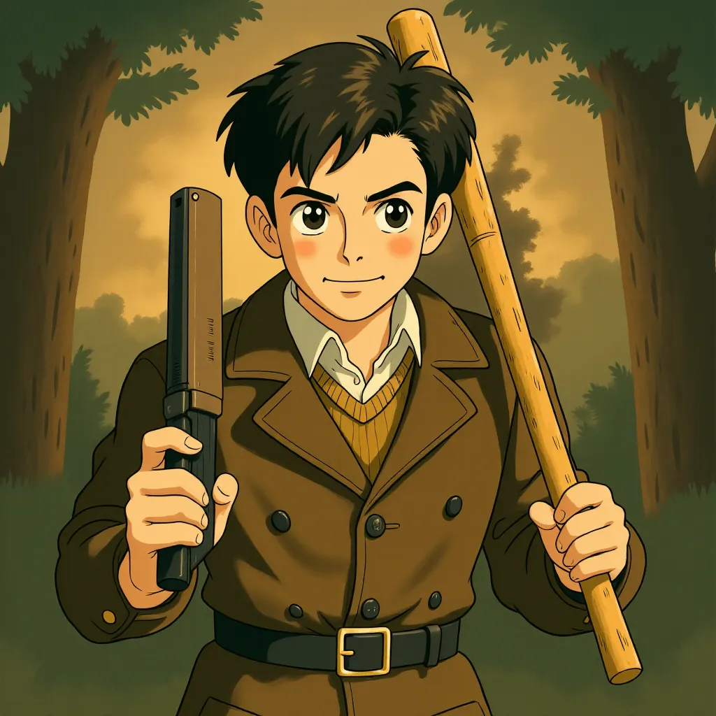 Eli Roth in Inglourious Basterds (2009) - Anime style
