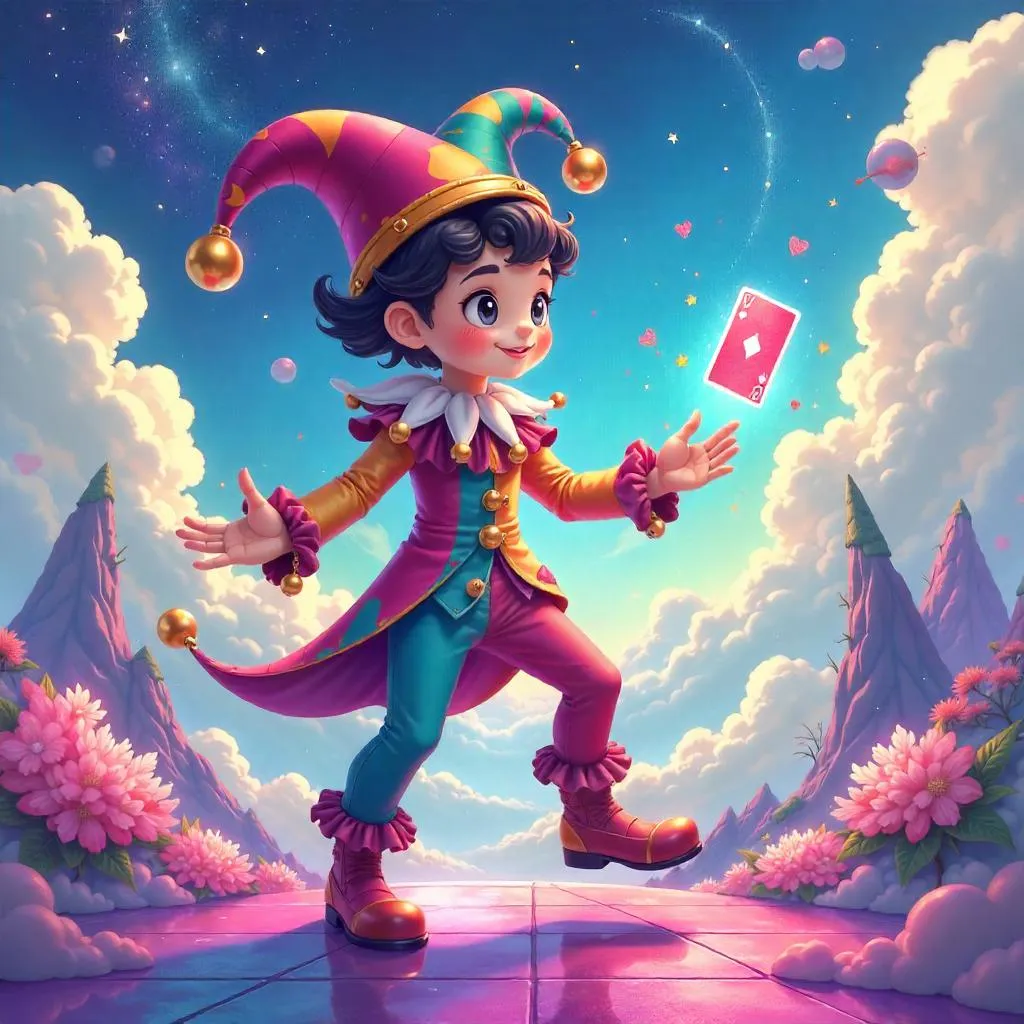 Dreamworld Jester in an Anime Dreamscape