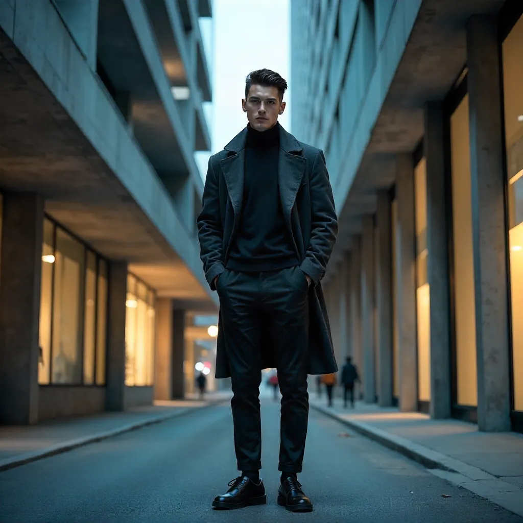 Urban Edge Portrait in Modern Architecture