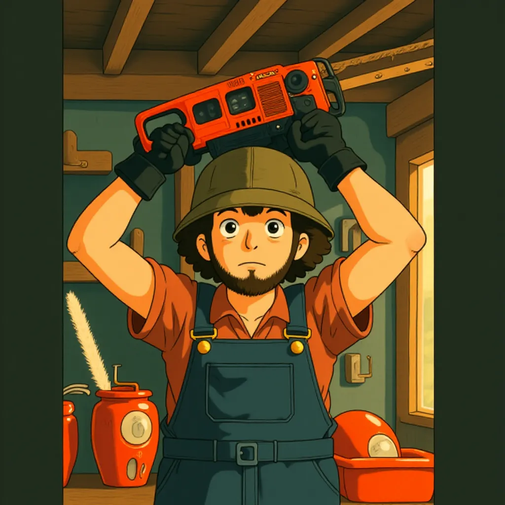 Tyler Labine in Tucker and Dale vs Evil (2010) - Anime style