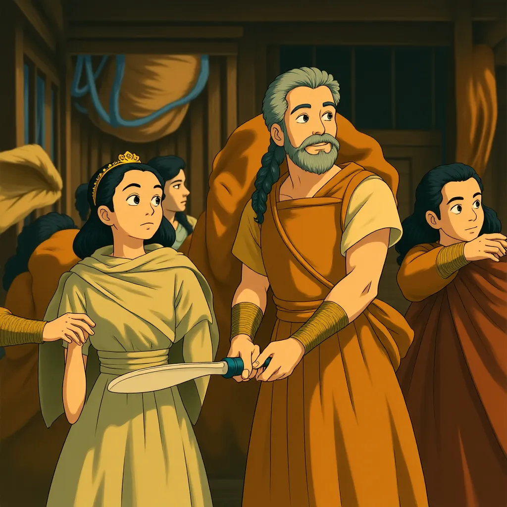Mads Mikkelsen and Alexa Davalos in Clash of the Titans (2010) - Anime style