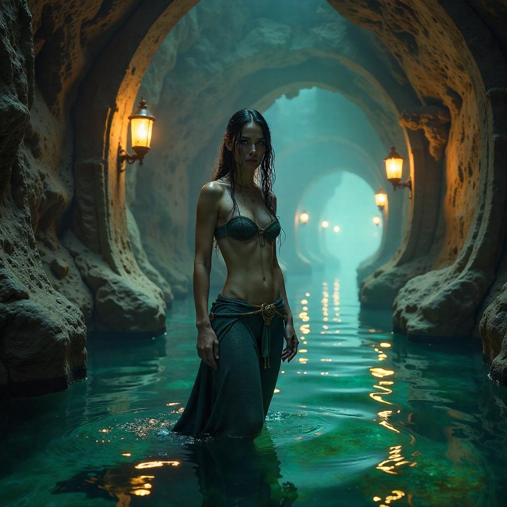 Selkie in an Underground City