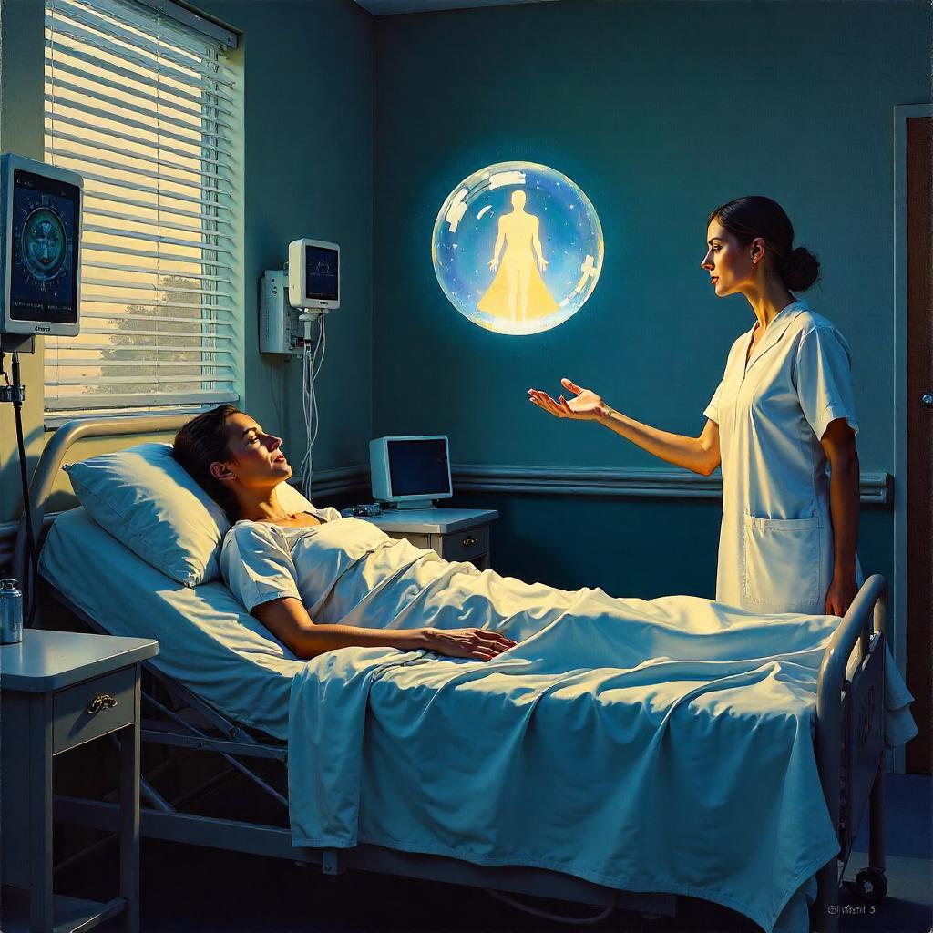 Soul Gem in an Oil Painting Hospital Scene