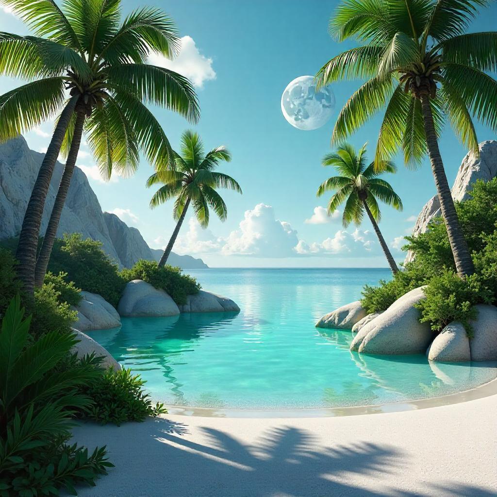 Dreamworld Oasis: Photorealistic Serenity