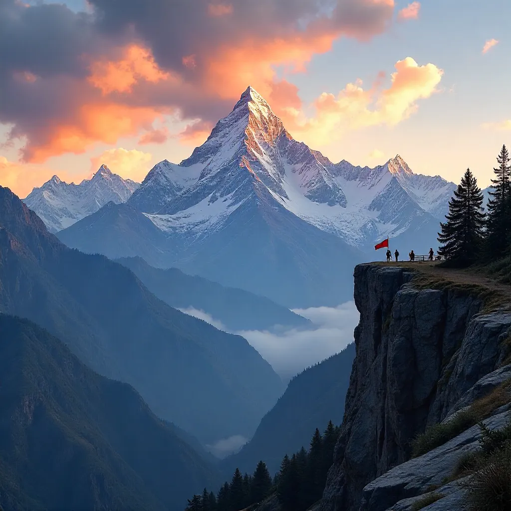 Dawn over the Nepalese Himalayas