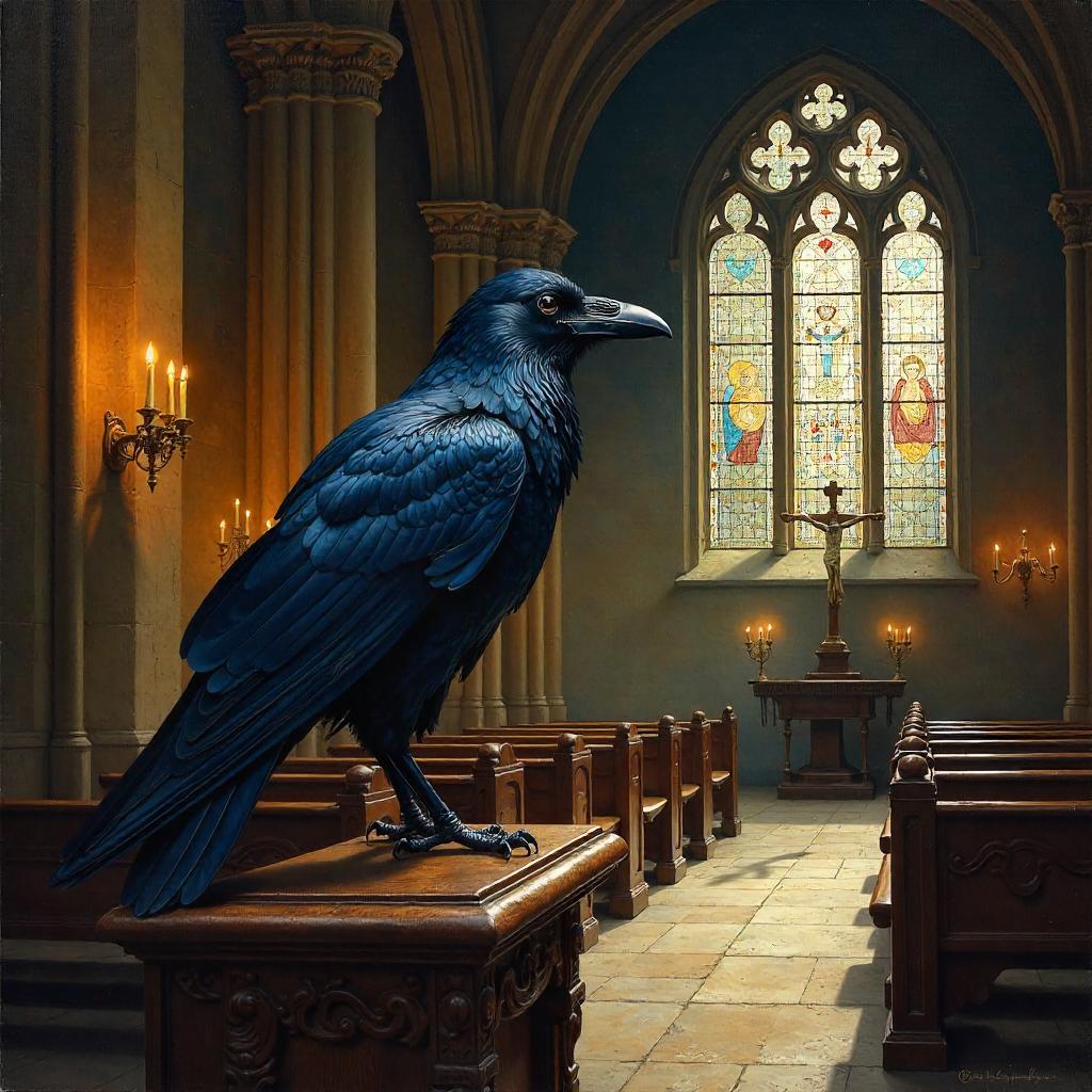 Raven in Oil: Chapel of Silent Light