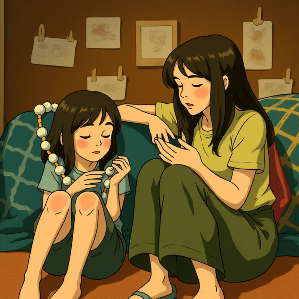 Brie Larson and Jacob Tremblay in Room (2015) - Anime style