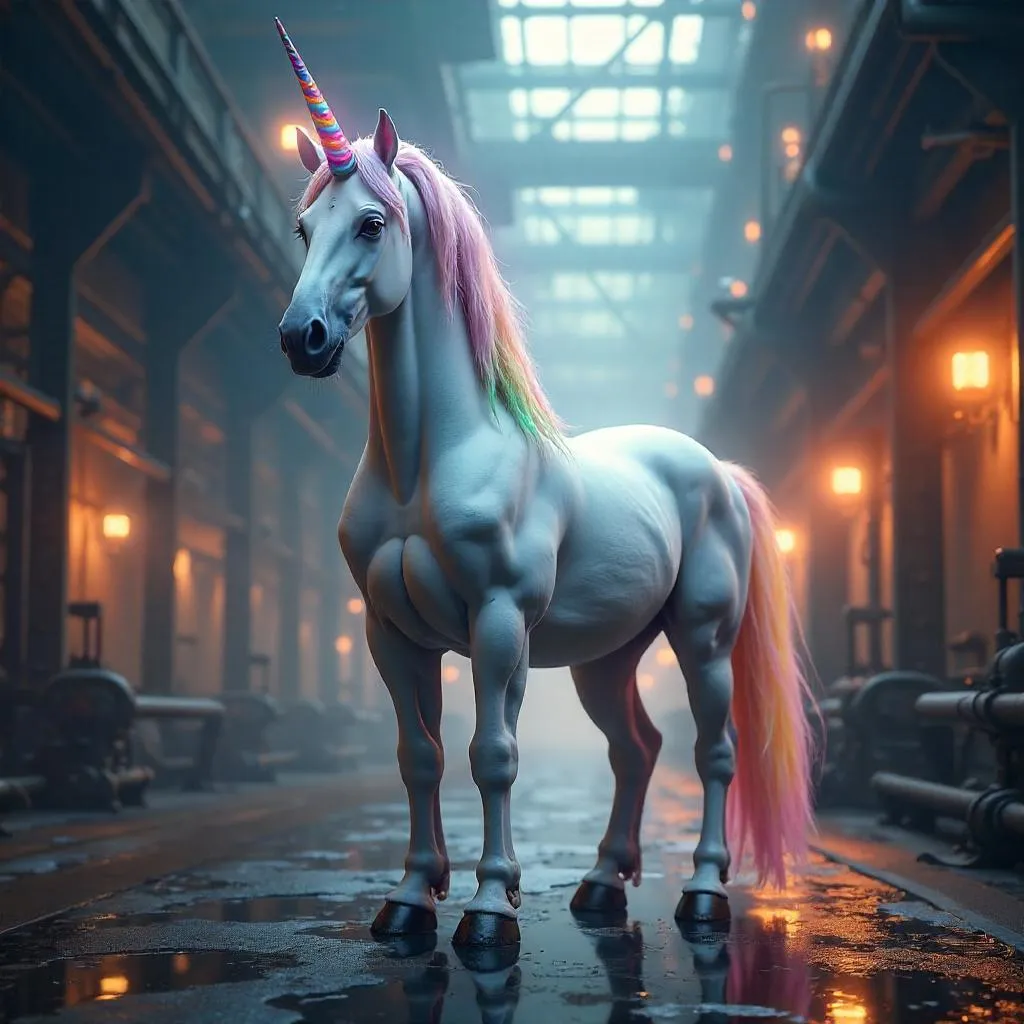 Unicorn in a 3D Industrial Factory