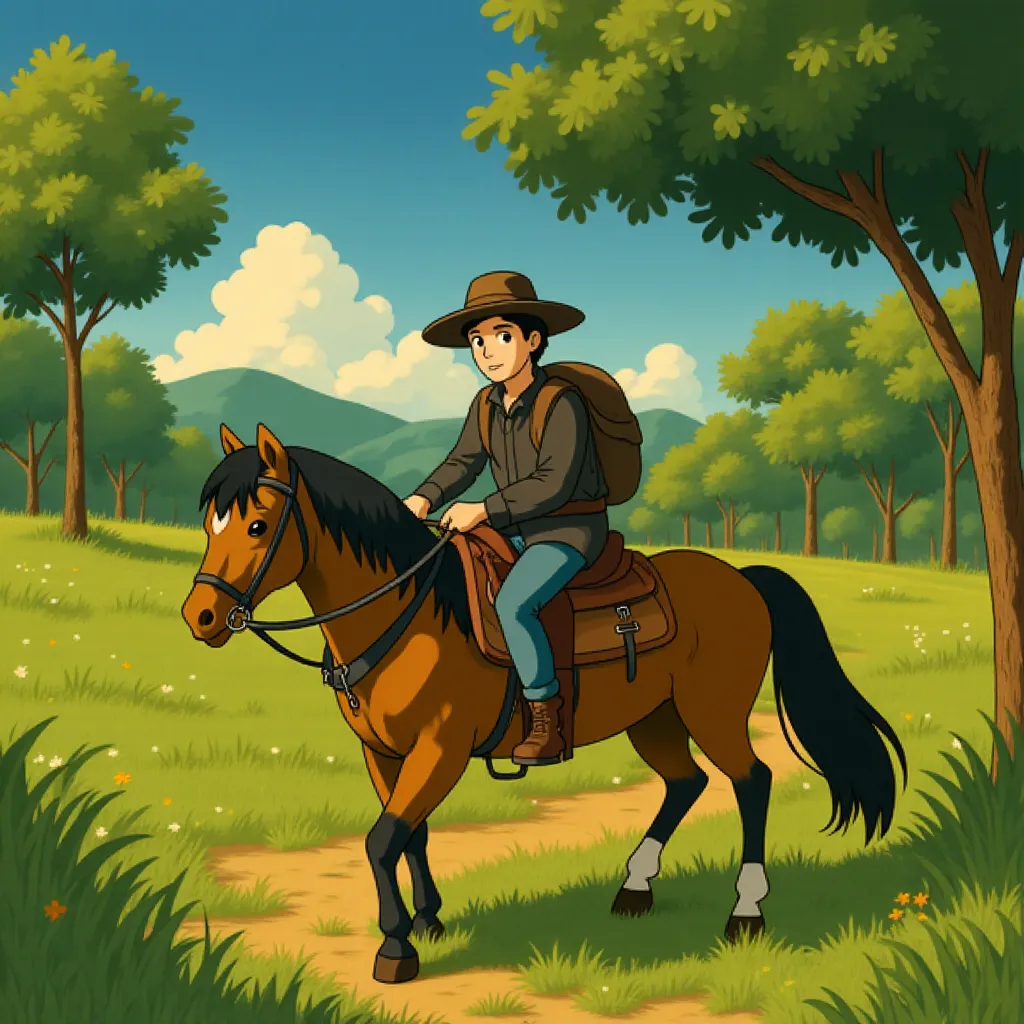 Owen Teague in Kingdom of the Planet of the Apes (2024) - Ghibli style