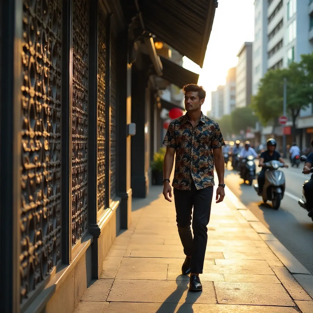 Batik and Lattice: A Jakarta Street Walk