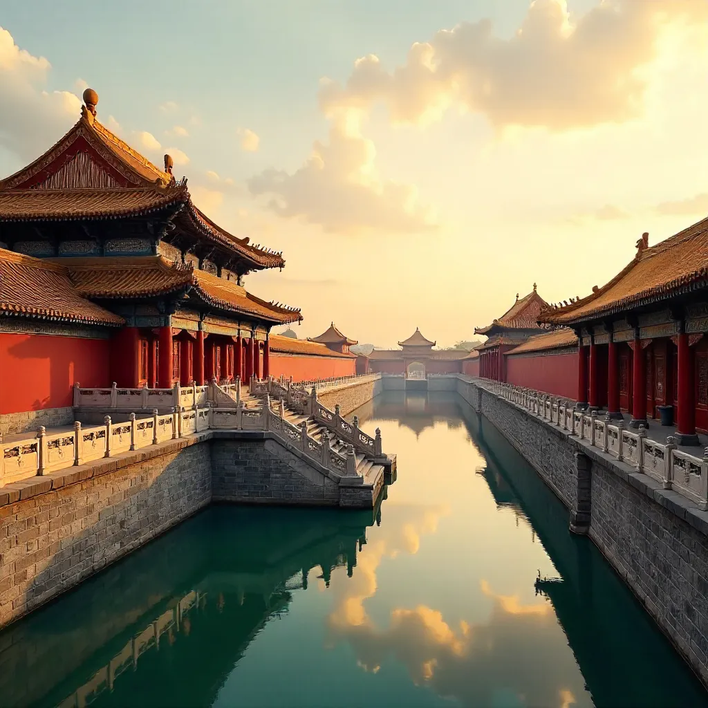 Ornate Eaves and Imperial Majesty of the Forbidden City
