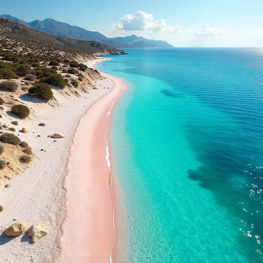 Stunning Aerial View of Elafonissi Beach, Crete