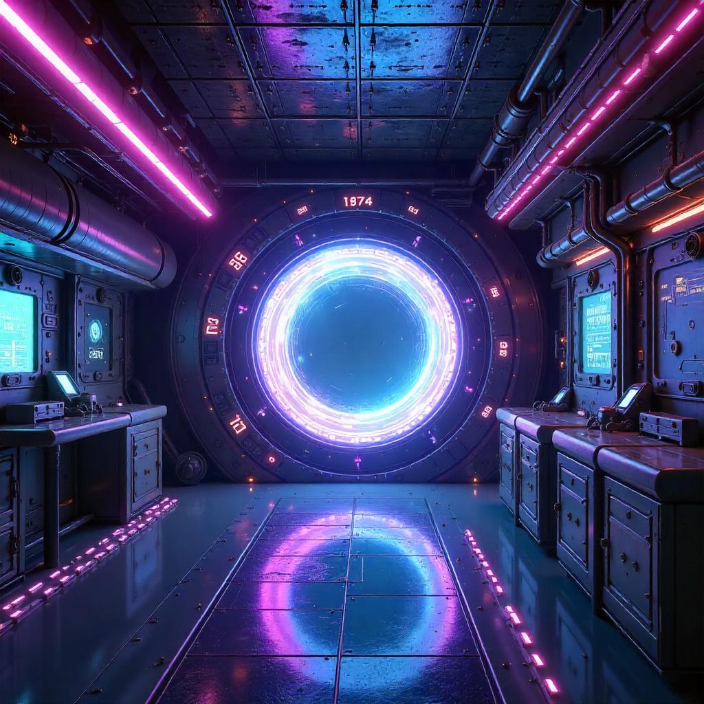 Temporal Rift Lab: 3D Time Machine Portal