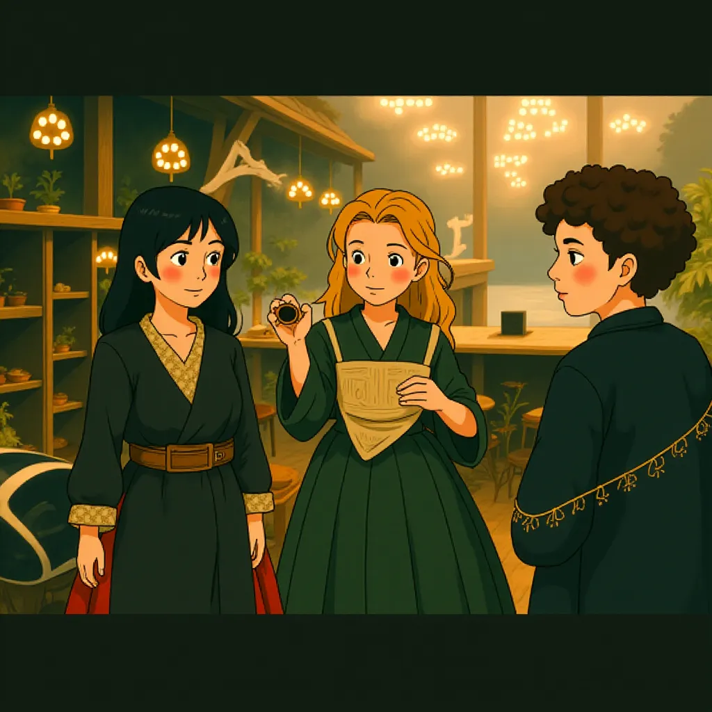 Michelle Pfeiffer, Sarah Alexander, and Joanna Scanlan in Stardust (2007) - Anime style
