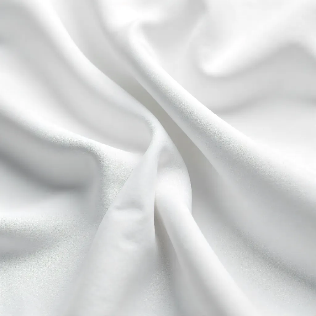 Elegant White Fabric with Gentle Folds for Backgrounds