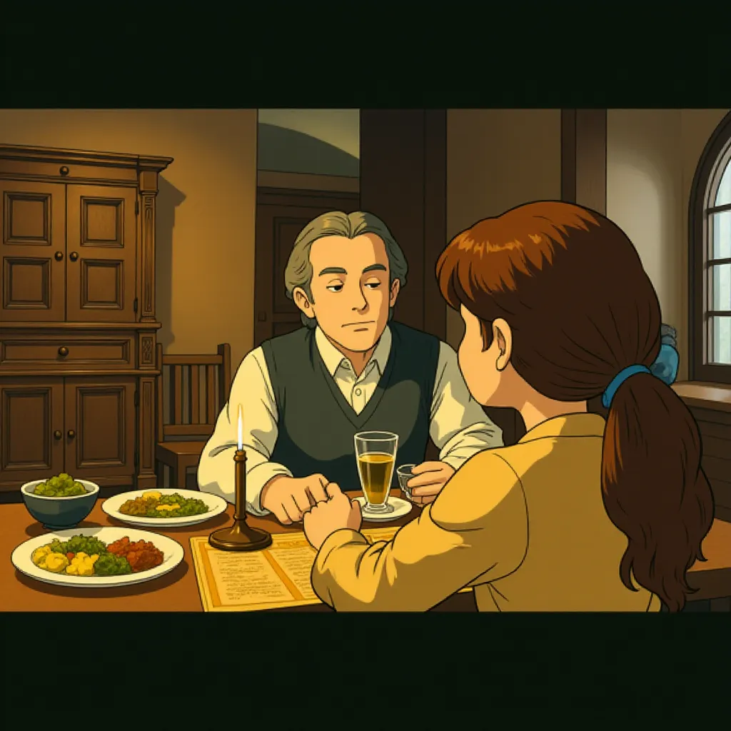 Alan Rickman and Rachel Hurd-Wood in Perfume: The Story of a Murderer (2006) - Anime style